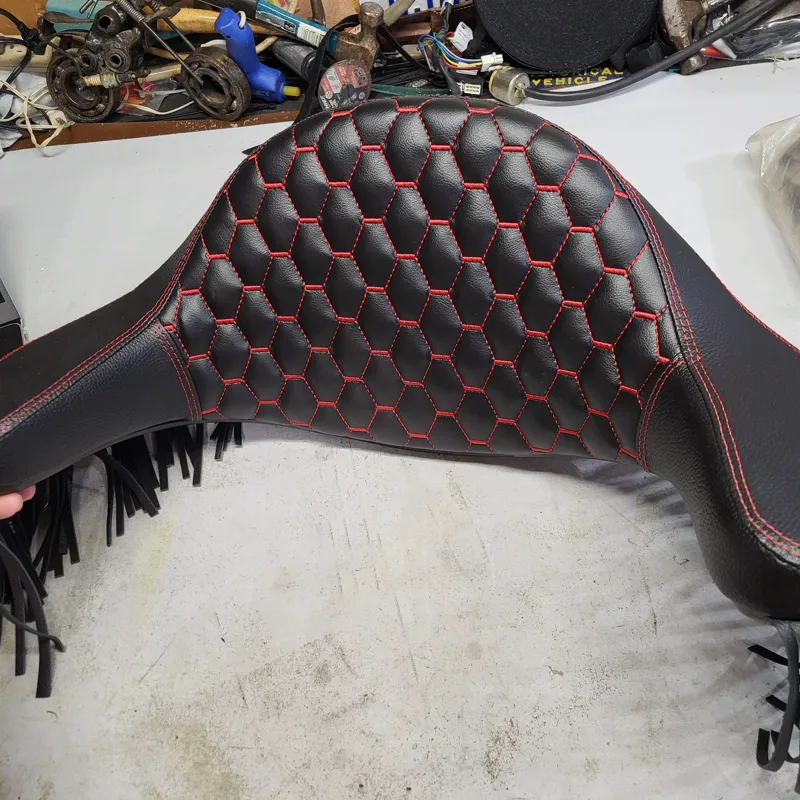 Custom motorcycle seat build 5