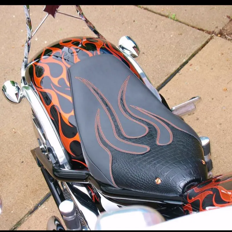 Custom motorcycle seat build 2